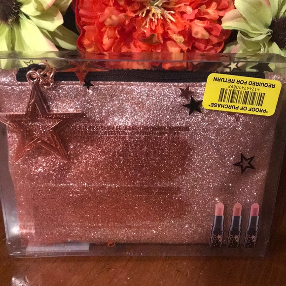 MAC Cosmetics Bags Mac Gold Black Gold Sparkled Makeup Bag Poshmark